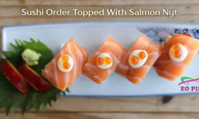 Sushi Order Topped With Salmon Nyt