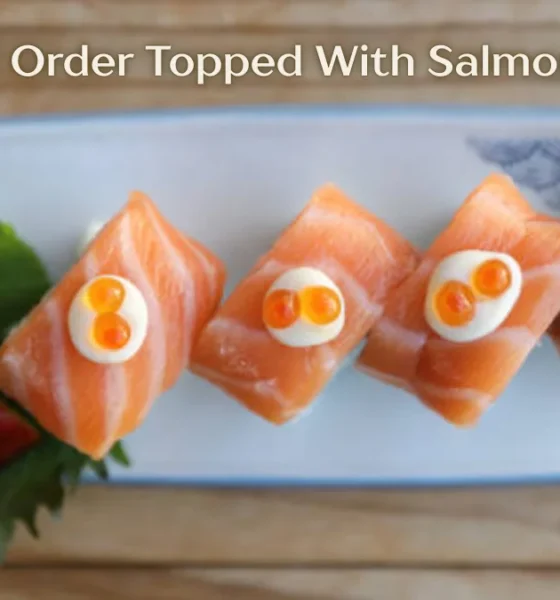 Sushi Order Topped With Salmon Nyt